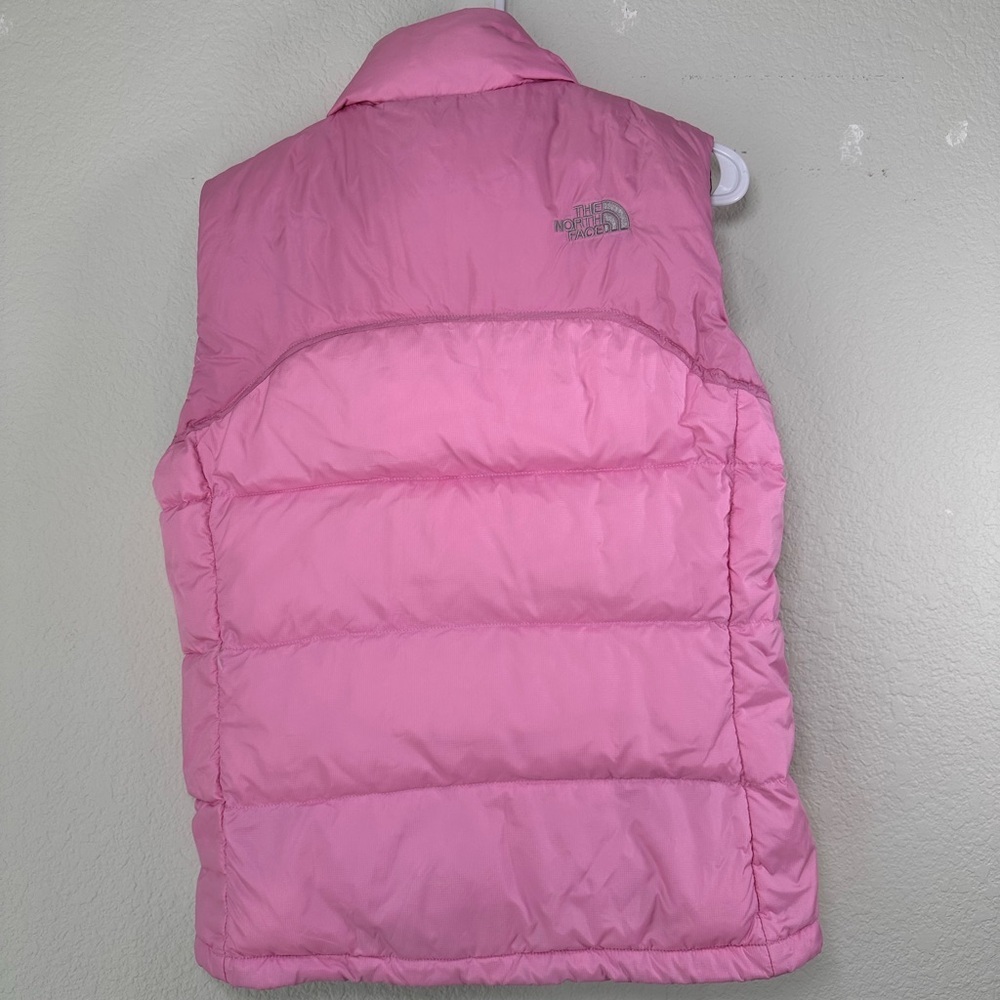 The North Face Nuptse 700 Down Puffer Vest Pink Womens Small S/P Goose Down Fill - Picture 5 of 7